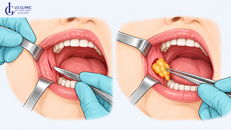 phẫu thuật lấy túi mỡ má