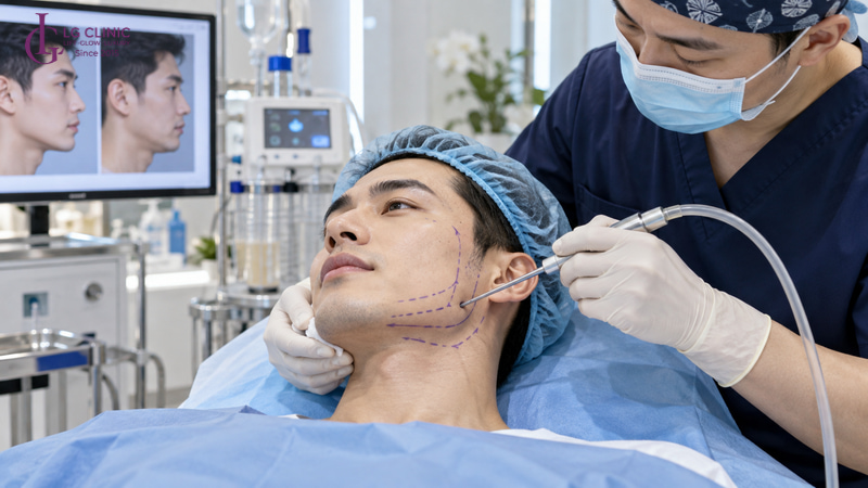 Hút mỡ mặt phương pháp giảm mỡ mặt nam cấp tốc