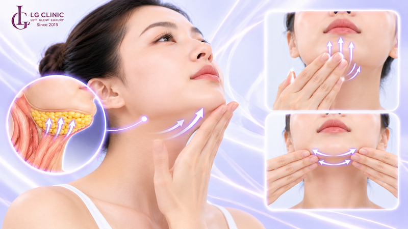 Bài tập massage đẩy cằm giảm mỡ