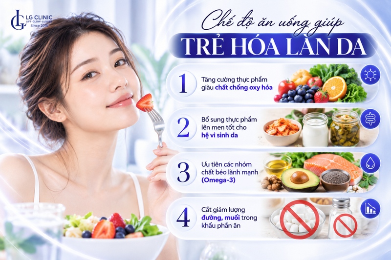 cách dưỡng da chống lão hóa tại nhà