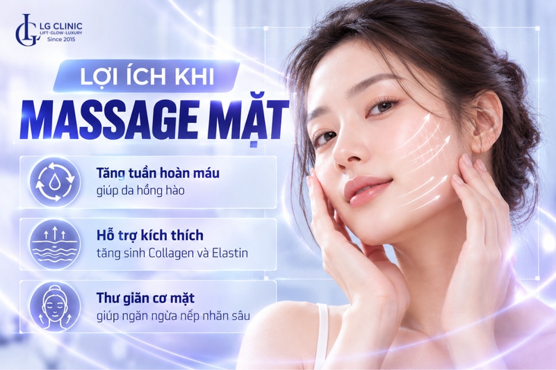 Lợi ích của mát xa da mặt chống lão hóa