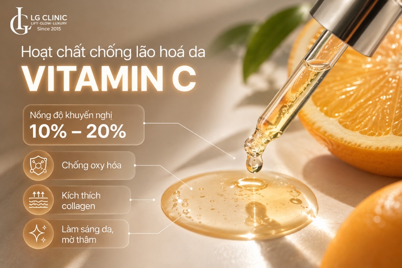 Hoạt chống chống lão hóa da Vitamin C 