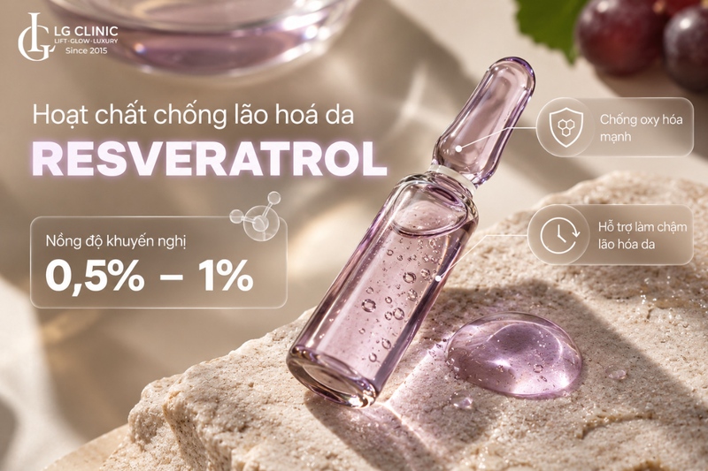Hoạt chống chống lão hóa da Resveratrol