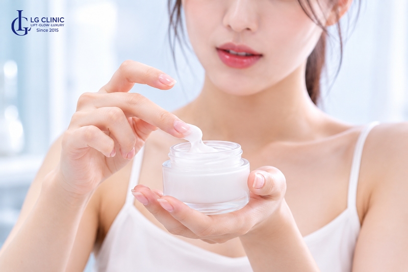 Dưỡng ẩm kỹ sau khi sử dụng các hoạt chất chống lão hoá như retinol