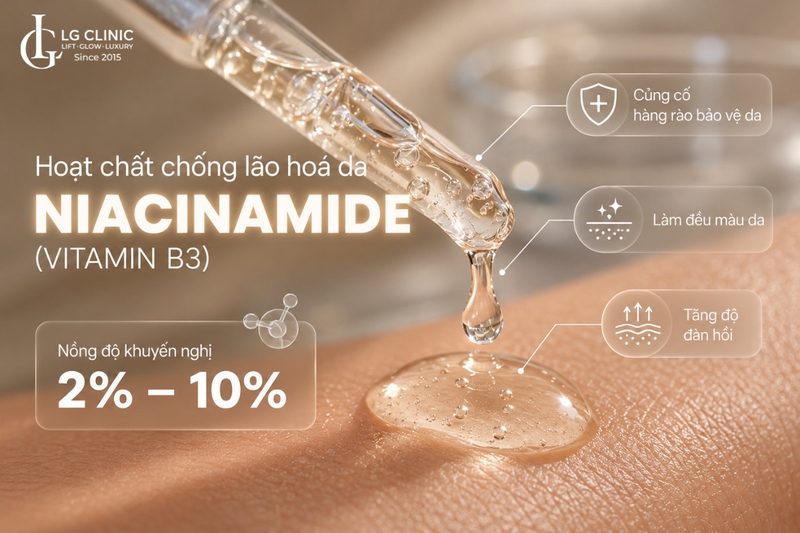 Hoạt chống chống lão hóa da Niacinamide
