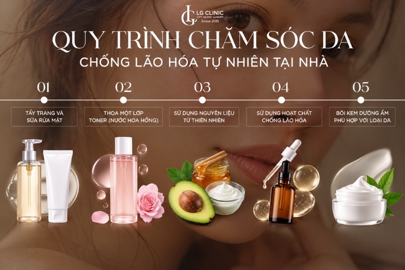 chăm sóc da tự nhiên chống lão hóa