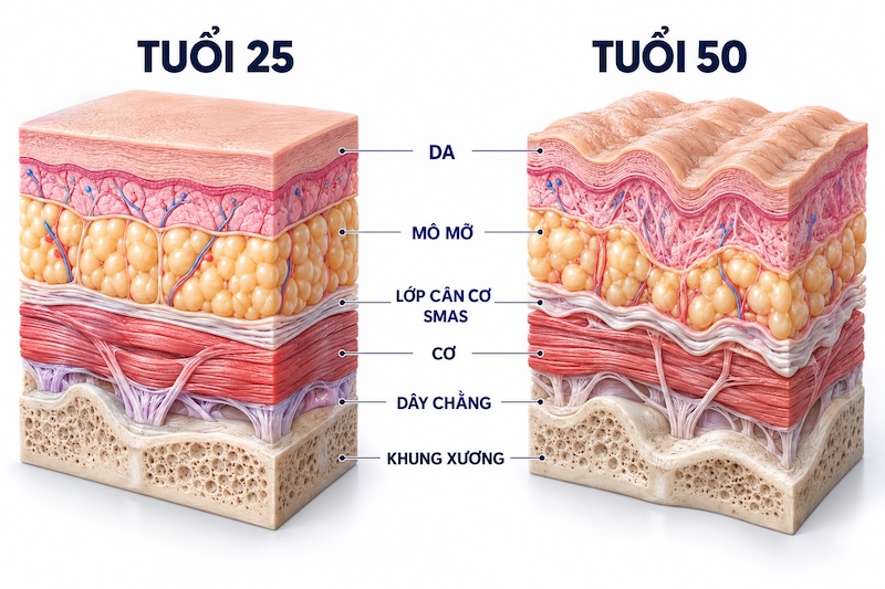 lão hoá khuôn mặt