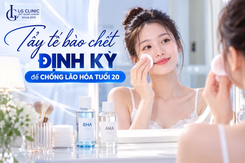 Tẩy tế bào chết định kì chống lão hóa