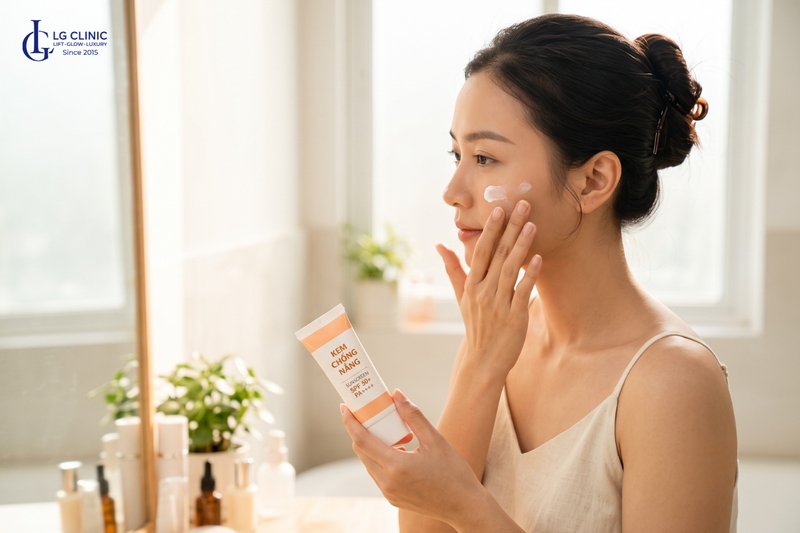 Thoa kem chống nắng mỗi ngày để chống lão hóa tuổi 25