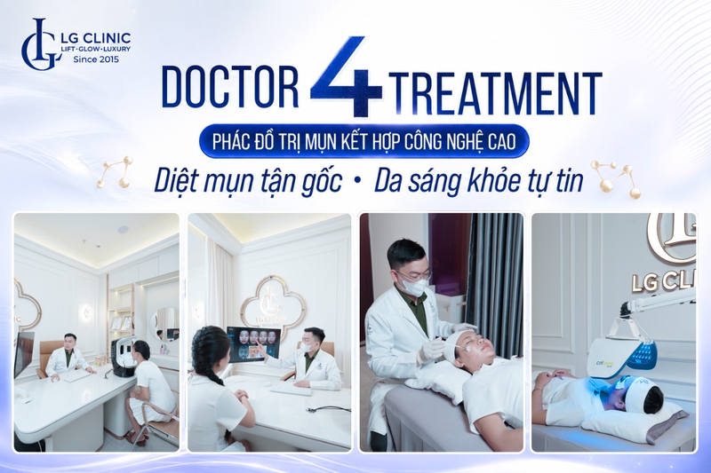Phác đồ cá nhân tại LG Clinic giúp chăm sóc da sau tuổi 25