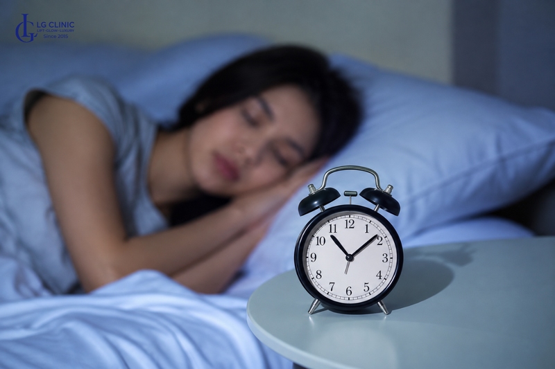 Ngủ đủ giấc chống lão hóa da tuổi 25