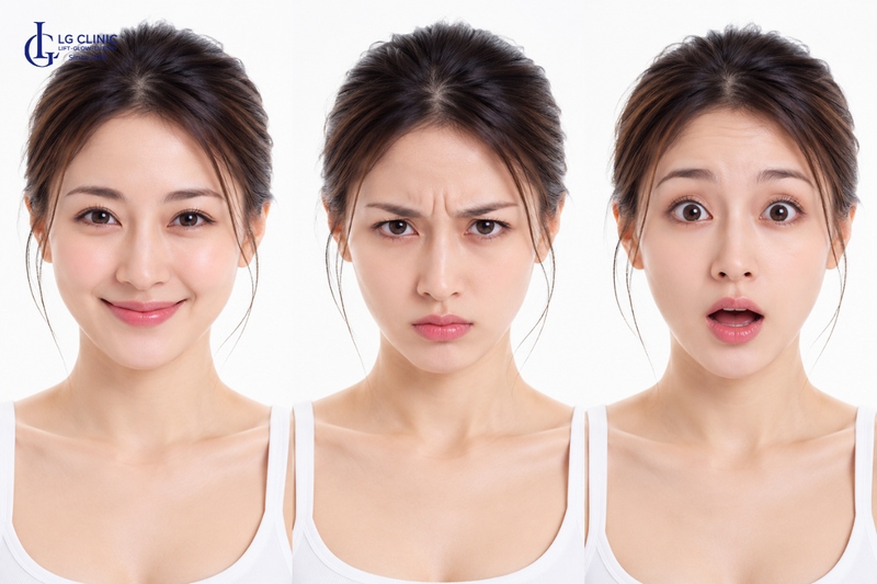 Người thường xuyên biểu cảm gương mặt quá mức rất dễ hình thành nếp nhăn