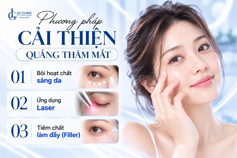 Hoạt chất sáng da, laser, filler giúp chống lão hóa da vùng mắt