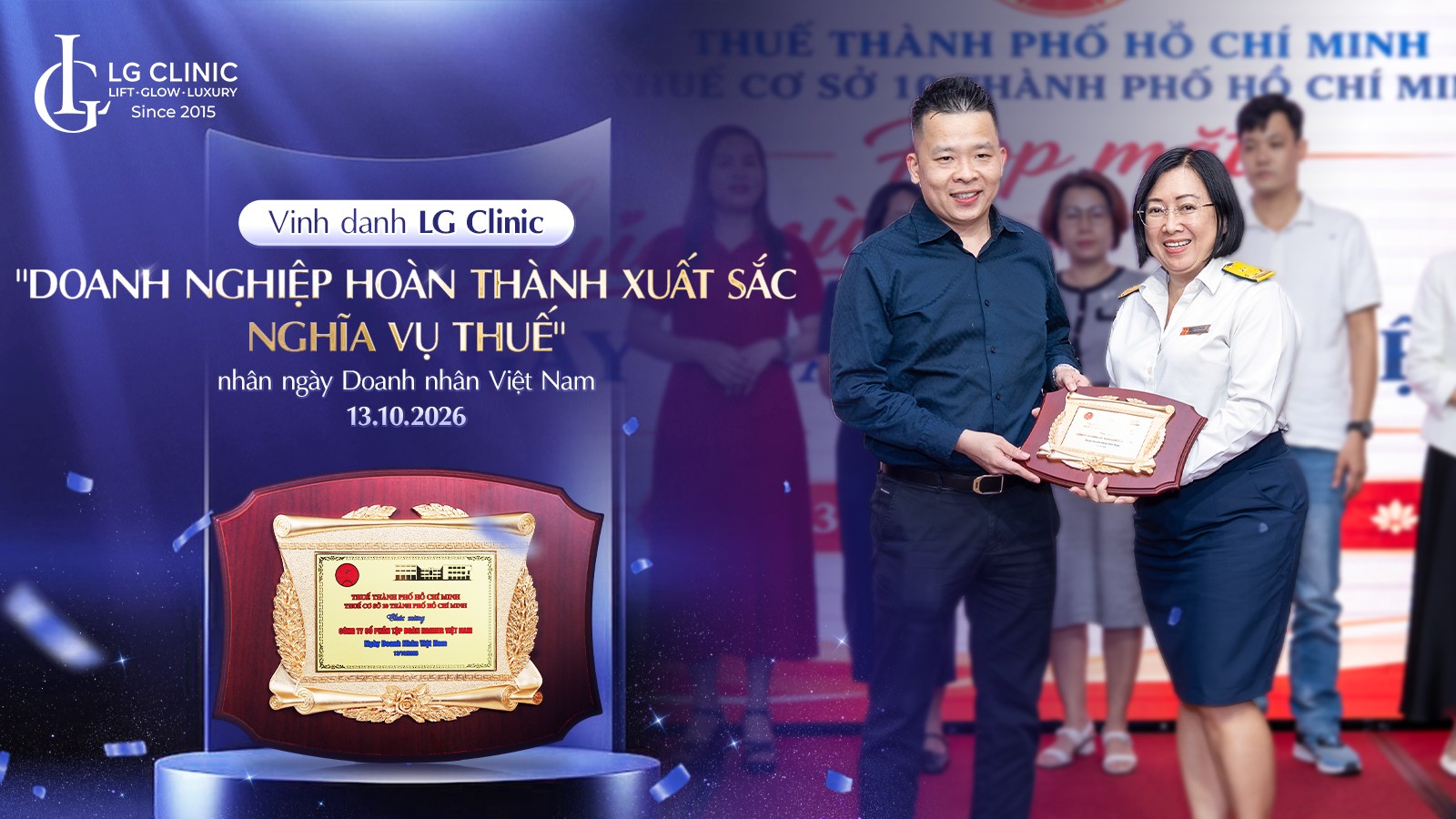 LG Clinic được biểu dương "Doanh nghiệp hoàn thành xuất sắc nghĩa vụ thuế"