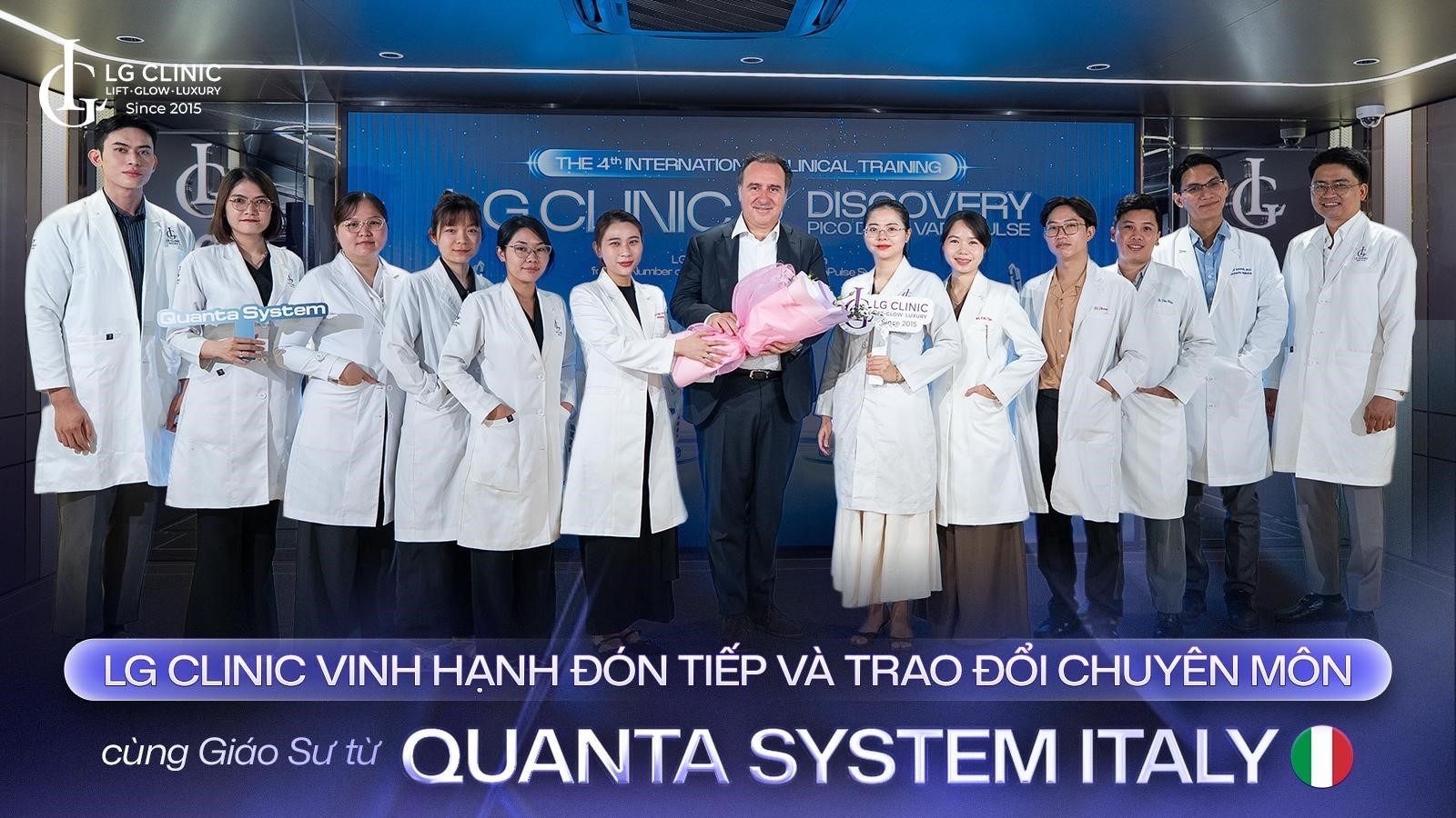 GS. Nicolai Zerbinati của hãng Quanta System ghé thăm văn phòng