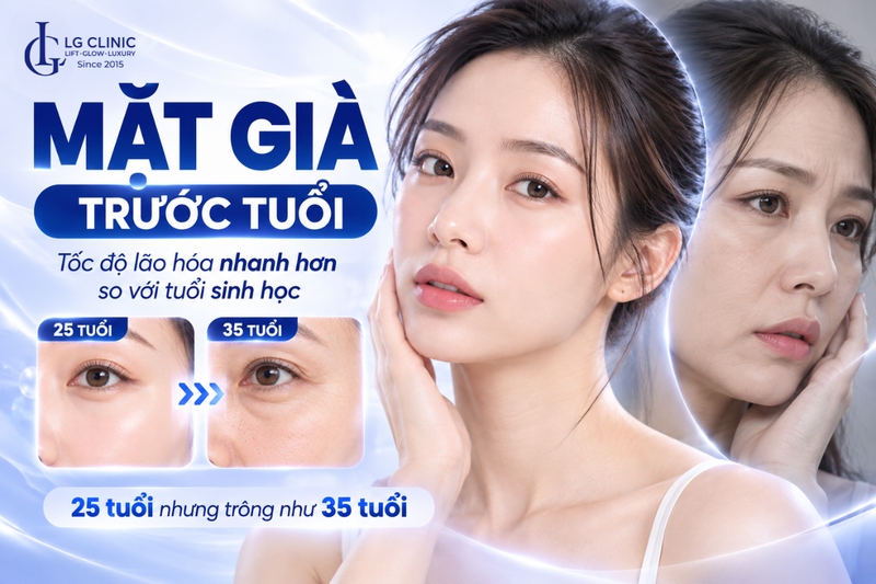 Tình trạng mặt già trước tuổi nữ giới dễ gặp hơn phái nam