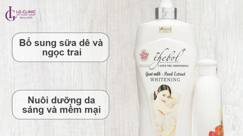 Sữa tắm Thebol có trắng da không
