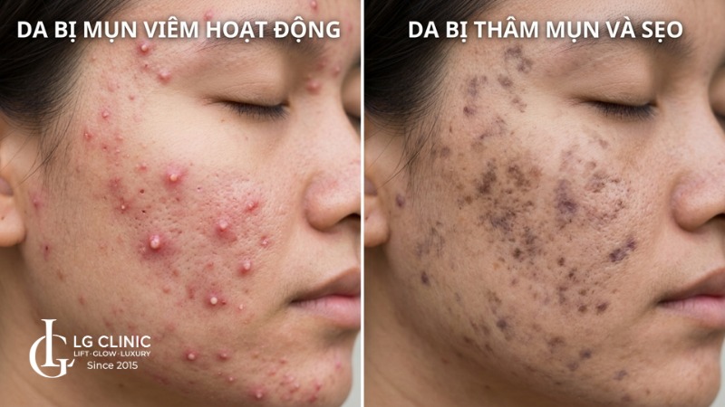 Trị mụn hay trị thâm trước
