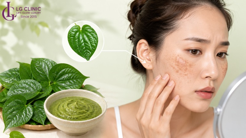 trị nám bằng lá lốt